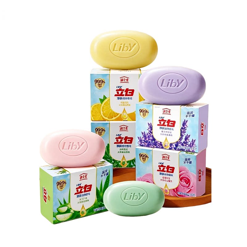 立白润之素沐浴香皂持久留香洗手洗澡除菌净肤花香泡沫型肥皂温和