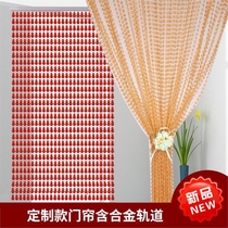 American New Chinese Simplicity Practical Kitchen Chinese Style Door Curtain Crystal Pearl Curtain Acrylic Room Door Simple Pink Hotel