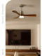Vintage-Style Silent High-Power Fan Light, Bauhaus Retro-Style Home Ceiling Fan with Integrated Light for Living Room, Bedroom, and Dining Room