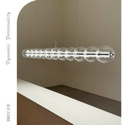 Italian Luce Sferica Touch-Controlled Restaurant Pendant Light Designer Studio Desk Long Strip Pendant Light