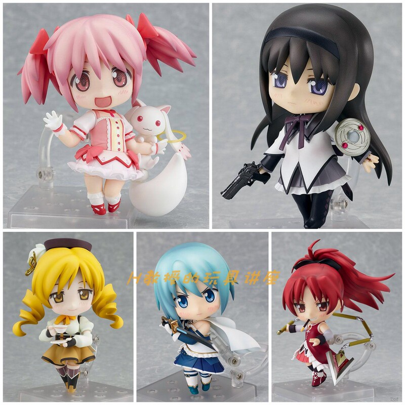 In-Stock Gsc Nendoroid Magical Girl Madoka Magica Homura Akemi, Kyouko Tsubasa, Mami Tomoe, Kyouko Sakura, Demon Flame, Nagisa Hazuki