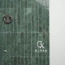 Retro dark green natural stone mosaic bathroom kitchen bar background wall B&B floor tiles wall tiles