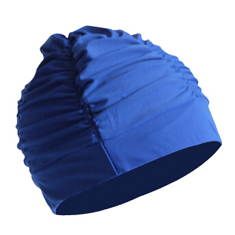 Korean Fashion Swimming Cap Men's Women's Cloth Swimming Cap Women's Long Hair Counter Sunscreen Quick-drying Design Multicolor