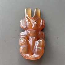 Antique handicraft meteorite Hongshan Culture (0473) Simple and elegant shape for appreciation and play