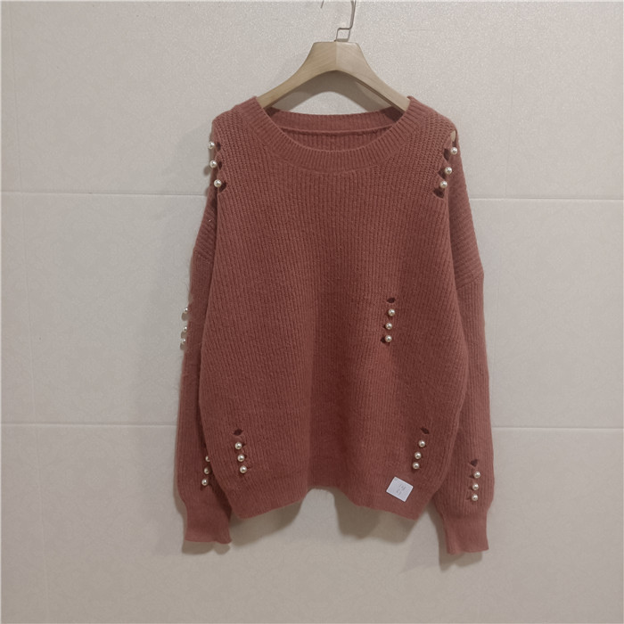 Korean Style Autumn and Winter Women's Pullover Angora Rabbit Fur Sweater, Carefully Selected, Suitable as an Outer Layer or Base Layer, Stock Z156.3