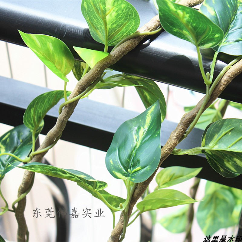 Artificial plant vine tree vine green leaf wall hanging rattan hanging basket Living room green plant fake flower decoration interior