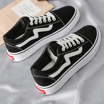 Spring and summer 2021 canvas shoes female students Joker small white shoes breathable cloth shoes thin board shoes explosive ins tide