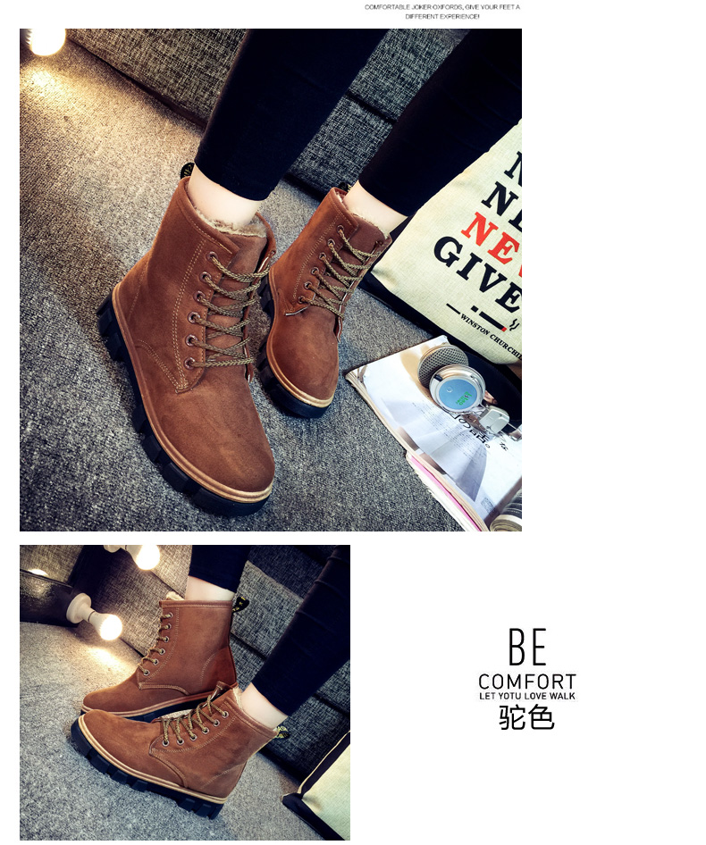 Giày bốt tuyết mùa thu đông 2018 mới dành cho nữ giày boot nữ cao cấp