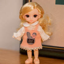 Rag doll toy girl cute girl princess holding sleep simulation Baby 6 inch doll plush doll