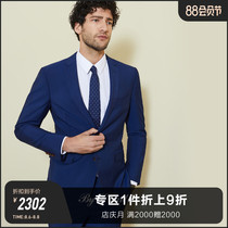 ByCreations Baipin Lite VBC Wool suit suit Mens solid color business groom wedding suit