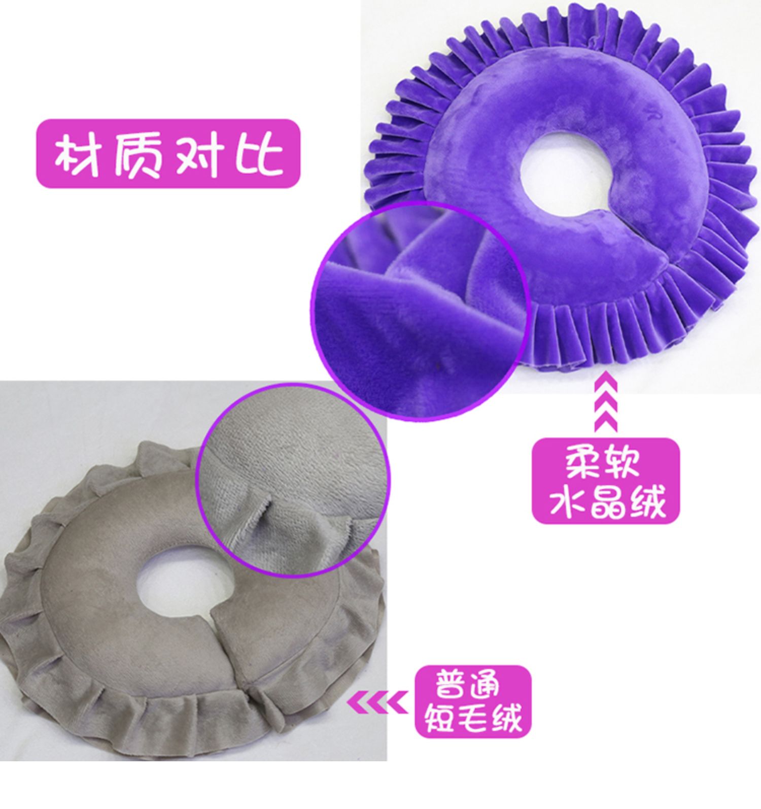 Thẩm mỹ viện latex 趴 gối mặt pad u-type massage đầu giường 趴 gối làm đẹp gối massage làm đẹp giường 趴趴 gối - Gối gối ngủ
