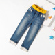 Cô gái quần jeans 12 tuổi quần ngựa 15 7 phút quần 10 trẻ em giữa 9 trẻ em quần jean quần short 8 mùa hè mỏng.