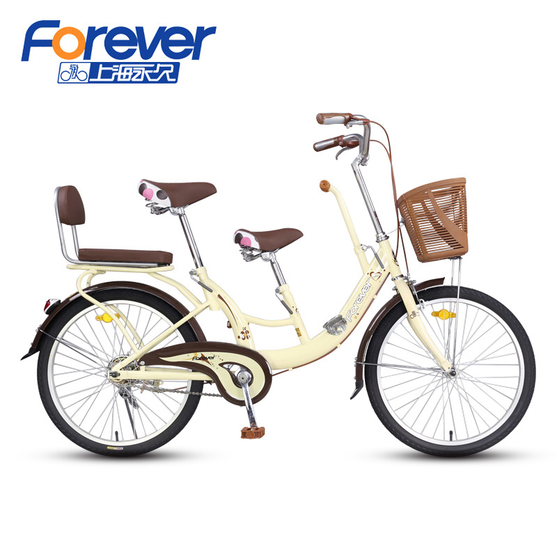 Baby bike mother and child three people bike parent-child family car with child mother and baby bicycle mother car three-seater