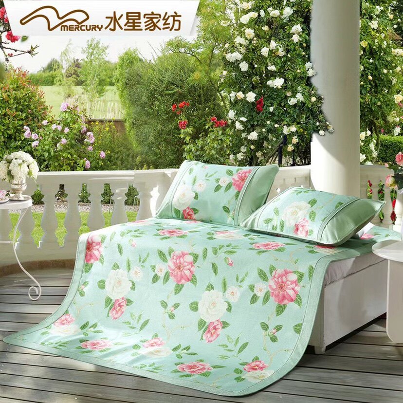 Waterstar Home Spun Ice Silk Mat 1 8 m Bed Cool Mat Single Double Bed Student Dorm Mat Mat Mat Schiston Summer Foam