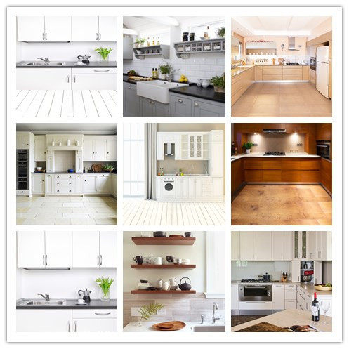 Kitchen background cloth webcast background Kitchen three-dimensional tableware photo video production background wall