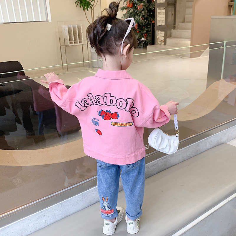 Girl Jacket Spring Dress 2022 New Foreign Pie Woman Baby Spring Autumn Money Trendy Kids Clothes Children Clothes Spring Season