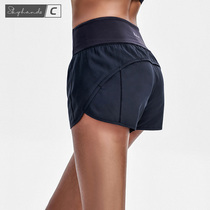 SKY summer sports shorts womens anti-light loose running quick-drying air-permeable fake two yoga pants can be worn outside