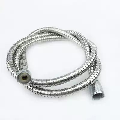 Stainless steel shower hose Shower hose Alloy copper core plastic core double buckle 1 5m water heater Bathroom shower head