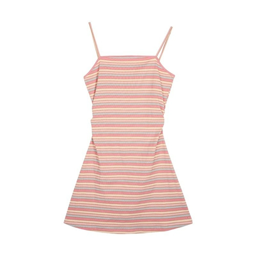 Радужная летняя мини-юбка, комплект, эффект подтяжки, с акцентом на бедрах