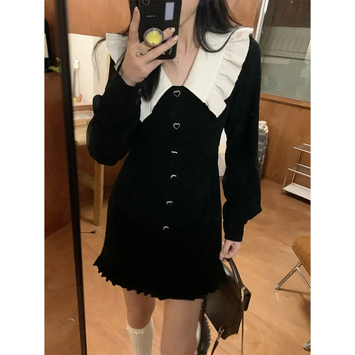 Весеннее платье, мини-юбка, юбка, французский стиль, изысканный стиль, подходит для подростков