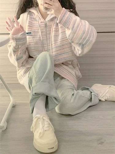 Большой спортивный шерстяной свитер с капюшоном, осенняя куртка для отдыха, США, оверсайз