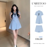 Рубашка, летний комплект, мини-юбка, подходит для подростков