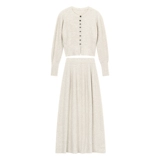 Осенняя трикотажная длинная юбка, комплект, изысканный стиль