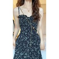 Юбка из слинга [Одинокая упаковка] [Гао Ленг Ю. Сестра Ветровое платье/Приморское праздничное платье/передовое сезон/банка сладкого и соляного платья/платья сказочная супер фея/романтическая романтическая ретро -одежда]