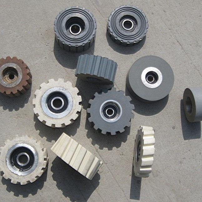 Wood working machinery accessories Nanxing Pole East China's Qingdao Houmai sealing edge machine conveying press wheel roller rubber wheel