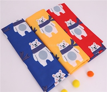 Clear 6 Fold Scarf bear digital printed down clothes cloth 50D imitation memory cloth