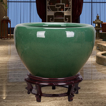 Jingdezhen ceramics crack glaze goldfish bowl Koi turtle bowl bowl Lotus bowl Home decoration ornaments