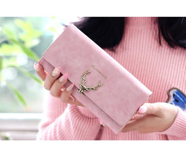 Long phiên bản Hàn Quốc nhỏ hươu tươi sinh viên dài đoạn đơn giản túi thủy triều hoang dã 2019 ví mới nữ ví mini