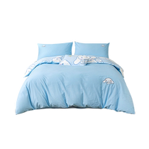 Mercury Home Textile Set Washed Cotton Three or Four Piece Set Cartoon Cotton Bed Sheet Quilt Cover Student Dormitory Pure Cotton Bedding
