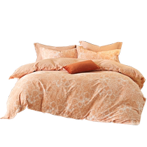 Mercury Home Textiles brushed cotton four-piece pure cotton set antibacterial quilt cover sheet quilt cover autumn and winter warm 24 new products