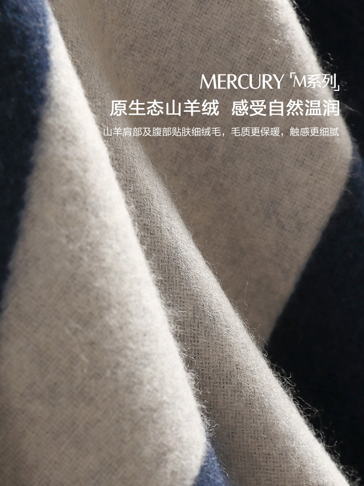 Mercury Home Textiles Blanket 100% Wool Blanket Jacquard Throw Blanket High-End Sofa Blanket Air Conditioning Blanket Nap Blanket Bedding