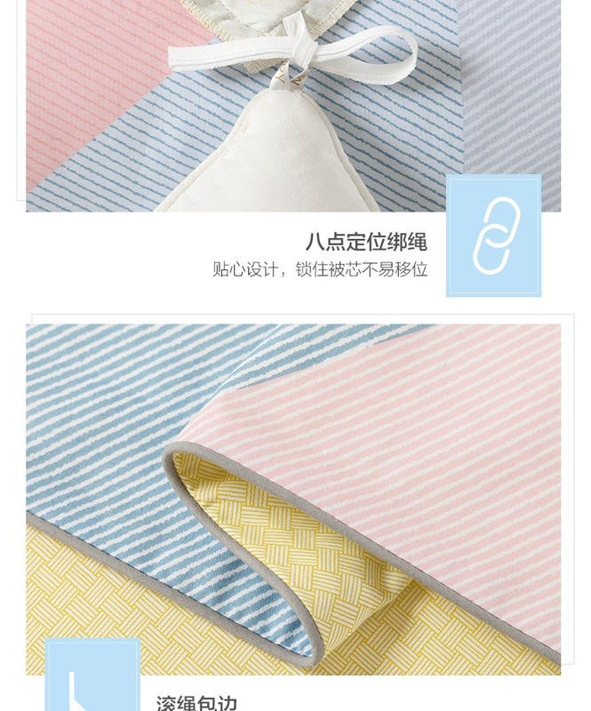 Thủy dệt bông denim đáng tin cậy bông Kiểm tra ins xiên đơn giản hoa trải giường giường chăn - Bộ đồ giường bốn mảnh