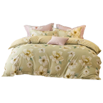 Mercury Home Textiles 100% Cotton Brushed Antibacterial Four-piece Set 100% Cotton Warm Set Autumn and Winter Sheets and Quilt Covers 24 New Products