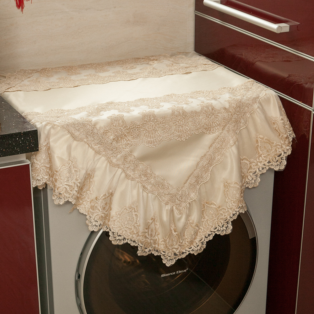 Upscale lace washing machine Gaib blinds European-style shoe cabinet cloth cover towels tumble dust cover fridge microwave cover towels