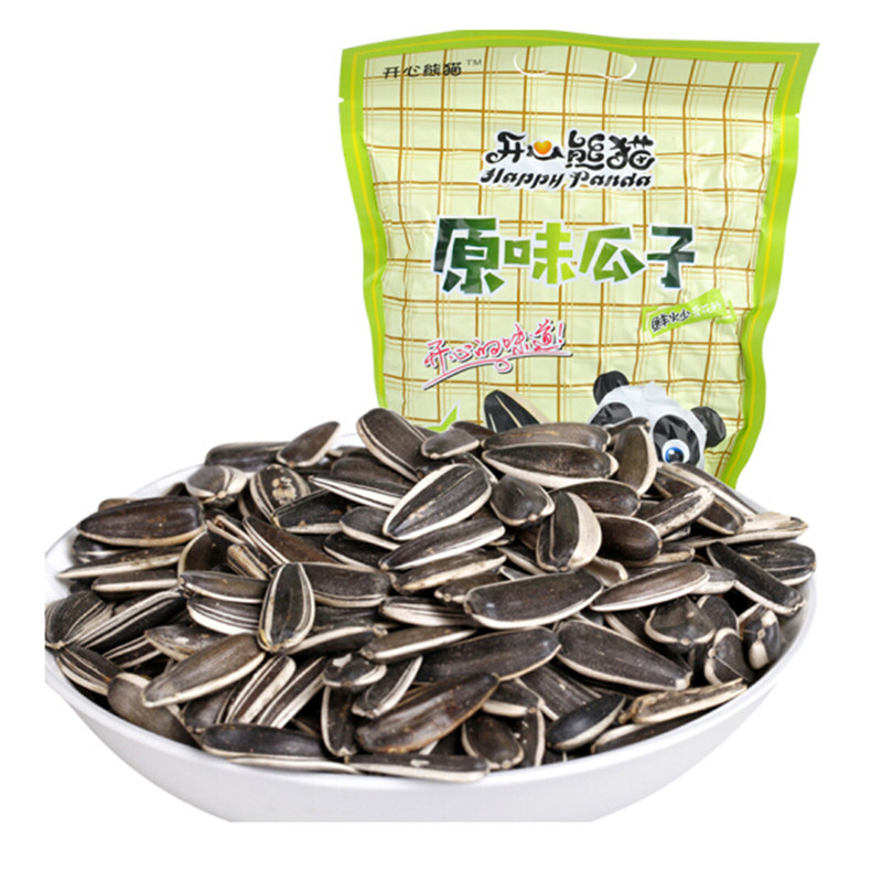 Xinjiang Guazi Original Taste Happy Panda 500g * 2 bagged Altay sunflower seed Nuts Fried Goods Casual Snacks