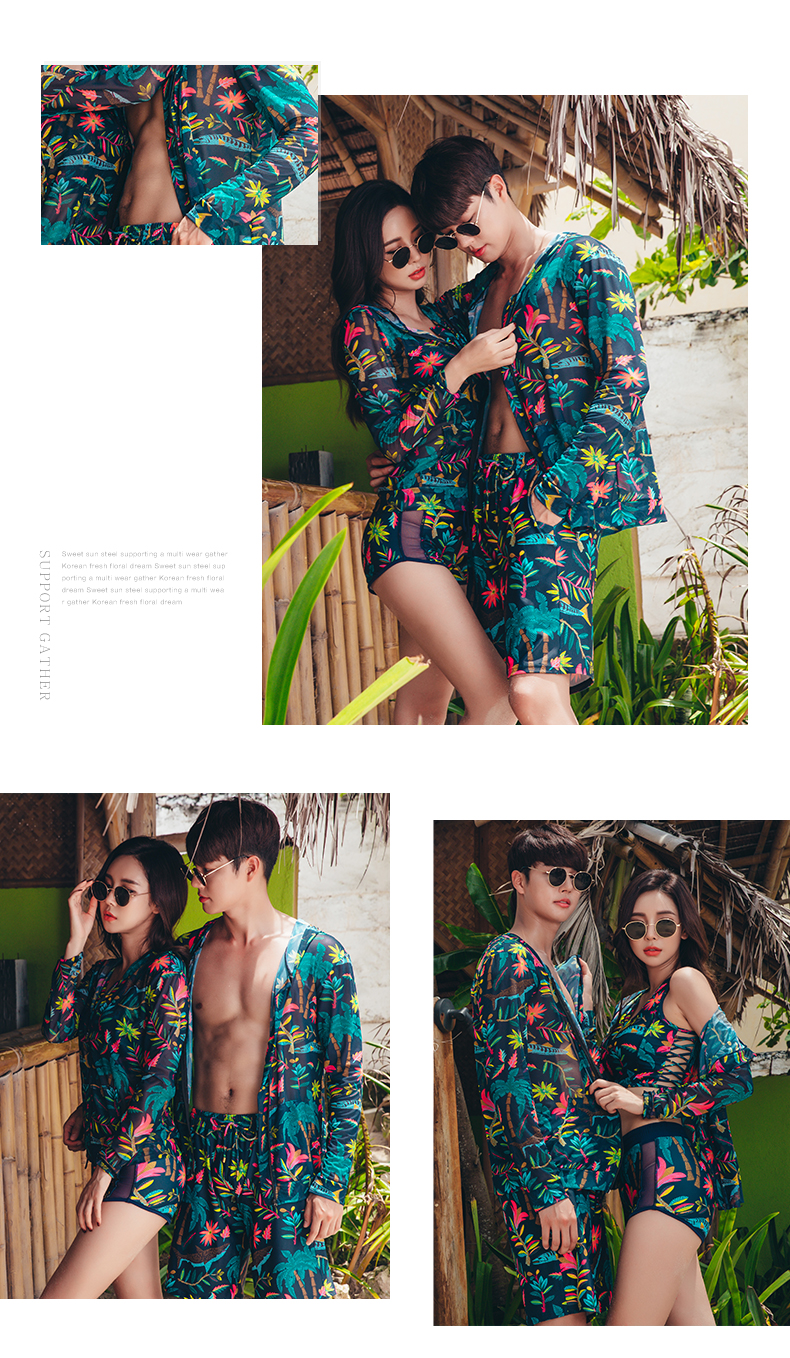 Ba bộ đồ bơi bikini nữ phẳng 2017 mới gợi cảm ngực lớn ngực nhỏ thu thập bộ đồ bơi mùa xuân mỏng - Bikinis bikini gợi cảm