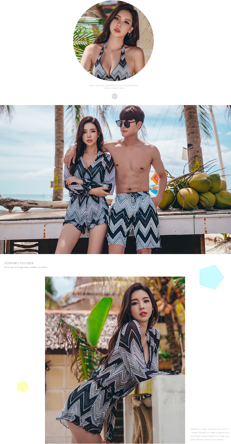 Áo tắm ba mảnh nữ ba mảnh bikini ba điểm gợi cảm Hàn Quốc suối nước nóng nhỏ thép thép váy váy ao tam xuan thu