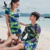 Sanqi Beach Cặp đôi phù hợp với đồ bơi Chia sẻ bảo thủ của phụ nữ Bụng phẳng che bụng Slim Beach Resort Spa Bơi 	đồ đi biển cặp đôi	 Vài đồ bơi