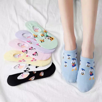 6 pairs of day cute cartoon invisible boat Socks girls socks pure cotton socks summer thin shallow socks