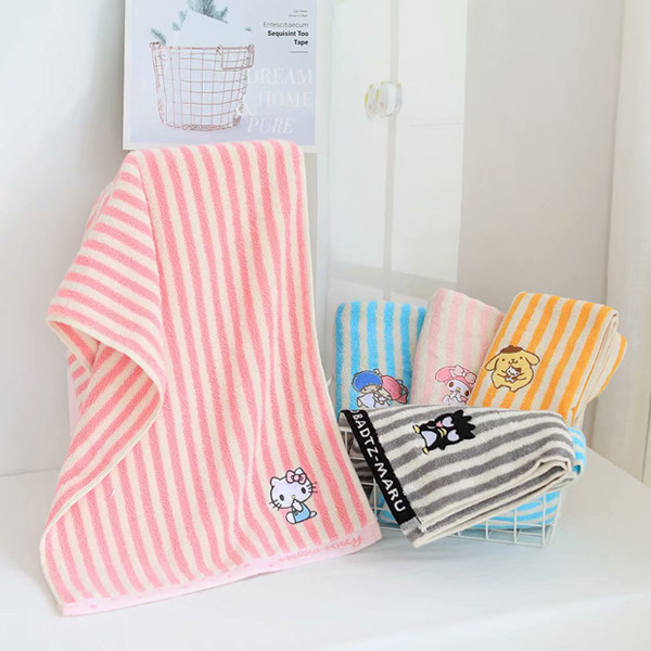 Day Ensemble Cute Cartoon Pure Cotton Towel Adult Home Absorbent Wash face towels with no hair girl's heart