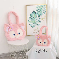 Cartoon Lingna Belle Little Fox Plush Shoulder Bag Large Capacity Womens Bag Big Bag Hand bag Student Girl Heart