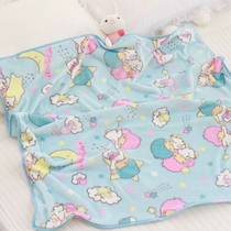 Cute cartoon twin star coral blanket sheet man nap air conditioning sofa quilt summer flannel blanket