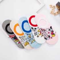6 pairs of cute cartoon socks children ins tide boat Socks shallow invisible Japanese cotton socks summer thin
