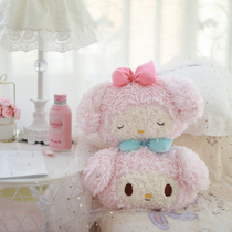 Creative cute cartoon car headrest car neck pillow car Four Seasons pillow car interior pillow cervical pillow a pair