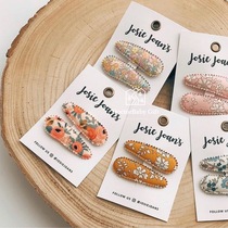 2 1 new pint spot Australia small crowdjoie joans children hairpin fabric printed 2 clothes