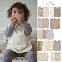 ▲In stock Danish Konges Slojd baby and childrens eating bibs waterproof rice pockets cherry lemon